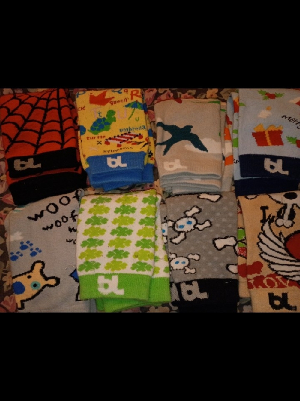Eight Different Pairs Of Baby Leggings